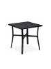 relaxdays Gartentisch in Schwarz - (B)46 x (H)46 x (T)46 cm
