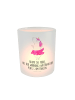 Mr. & Mrs. Panda Glas Teelichthalter Einhorn Ballerina mit Spruch in Transparent