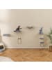 COSTWAY 5 PCS Kletterwand Katzen in Hellbraun