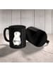 Mr. & Mrs. Panda Geschenktasse Karate Trainerin mit Spruch in Schwarz