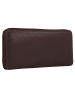 mano Donna Giulia Geldbörse Leder 20 cm dunkelbraun