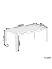 Beliani Esstisch VERNIO in Weiß/Silber - (W) 90 x (H) 76 x (L) 180 cm