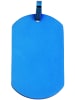 Adeliás Unisex Anhänger – Gravuranhänger aus Edelstahl in blau