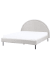 Beliani Doppelbett MARGUT in Grau - (W) 176 x (H) 116 x (L) 214 cm