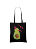 Mr. & Mrs. Panda Tote Bag Avocado Party ohne Spruch in Schwarz