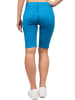 Cipo & Baxx Damen Straight Fit Shorts Mid Waist in Blue