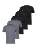 Lerros T-Shirt Basic in Schwarz / grau