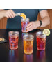 relaxdays 4x Trinkgläser in Bunt - 360 ml