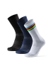 DANISH ENDURANCE Sportsocken Lange Fahrradsocken in black/navy/white