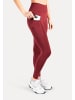 SMILODOX Leggings Adrielle Pocket Seamless in Bordeaux