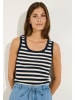 More & More schmales Tank-Top, gestreift in stripes offwhite classic blue
