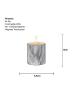 STAR Trading 2er Set Votivkerzen ,Flamme Marble, LED, Marmor-Optik, Batterie und T