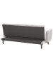 Beliani 3-Sitzer Sofa SENJA in Grau/Braun - (W) 198 x (H) 87 x (L) 95 cm