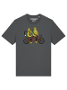 wat? Apparel T-Shirt Avocado Fahrrad in Grau
