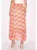 faina Damen Rock in Orange Mehrfarbig