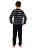 NORMANN Frottee Pyjama langarm Schlafanzug Bündchen - 64782 in navy