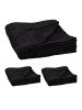 relaxdays 3x Kuscheldecke in Schwarz - (B)200 x (T)220 cm