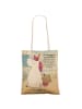Mr. & Mrs. Panda Tote Bag Einhorn Koffer Design mit Spruch in Weiß