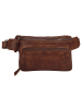 SPIKES & SPARROW Gürteltasche echt Leder in cognac