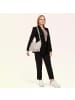 Toscanto Leder Schultertasche Toscanto Tasche hellgrau ca. 35cm