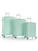 Heys Pastel 4 Rollen Kofferset 3-teilig mit Dehnfalte mint