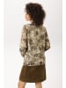 Aniston CASUAL Schlupfbluse in hellbeige-dunkelgrün-oliv-hellkhaki-hellgrau