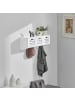 SoBuy Wandgarderobe in Weiß - (B)80 x (H)25 x (T)20cm