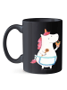 Mr. & Mrs. Panda Kaffeebecher Einhorn Küche ohne Spruch in Schwarz
