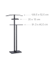relaxdays Stummer Diener in Schwarz - (B)52,5 x (H)112 x (T)20 cm
