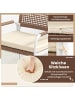 COSTWAY PE-Rattan Gartenmöbel Set mit Kissen in Beige