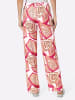 Heine Jersey-Hose in pink-ecru-bedruckt