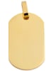 Adeliás Unisex Anhänger – Gravuranhänger aus Edelstahl in gold