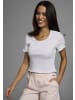 Laura Scott Kurzarmshirt in weiss