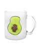 Mr. & Mrs. Panda Kaffeetasse Avocado Kern ohne Spruch in Transparent