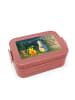 Mr. & Mrs. Panda Bentobox Pinguin Lagerfeuer Design mit Spruch in Rot Pastell