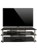 VCM  TV Möbel Sideboard Fernseh Rack Alu Glas Zumbo in Schwarzglas