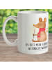Mr. & Mrs. Panda Teetasse Maus Weihnachten mit Spruch in Weiß