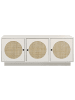 Beliani Sideboard UYUNI in Weiß/Beige - (W) 120 x (H) 40 x (L) 40 cm