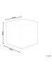 Beliani Pouf SANAWAN in Blau - (W) 50 x (H) 50 x (L) 50 cm