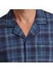 NORMANN Single-Jersey Schlafanzug in blau