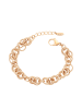 faina Women Round Link Bracelet in Rose Gold