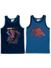 Spiderman 2er Pack Marvel Spiderman Unterhemd in blau