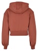 Urban Classics Zip-Kapuzenpullover in terracotta