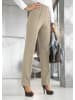 GOLDNER Rippenhose mit Biesen in sand