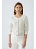 Oui Strickjacke in white camel