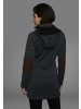 Polarino Strickfleecejacke in anthrazit
