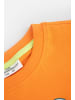 Coccodrillo Baumwoll-T-Shirt mit kurzen Ärmeln in orange