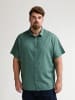 Petrol Industries Unifarbenes Kurzarmhemd Große Größen Baja1000 in Grün