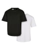 Urban Classics T-Shirts in white+black