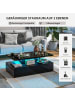 COSTWAY Couchtisch mit LED 110x60x40cm in Schwarz